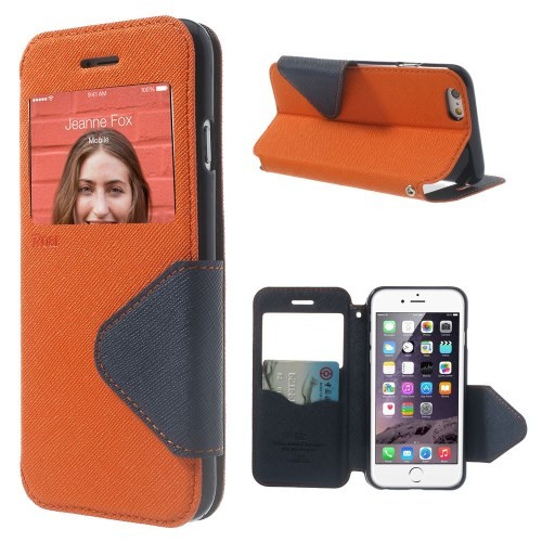 Etui for iPhone 6 Roar m/Skjermvindu Orange