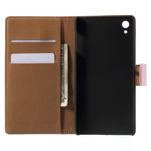 Lommebok Etui for Xperia Z3+ Genuine Rosa