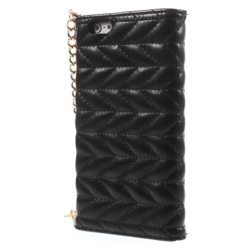 Etui m/kortlommer for iPhone 6 Veske Svart