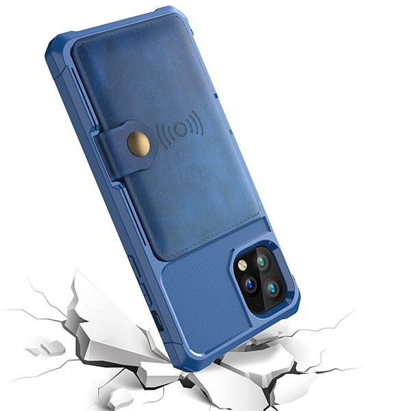 iPhone 11 Pro 5,8" Deksel Armor Wallet Midnattsblå