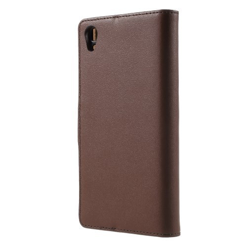 Lommebok Etui for Xperia Z3+ Genuine Brun