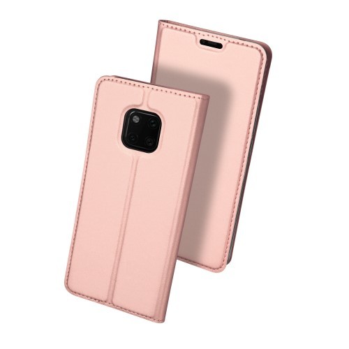 Huawei Mate 20 Pro Slimbook Etui med 1 kortlomme - Rosegull