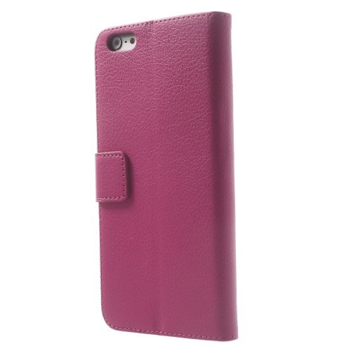 Lommebok Etui for iPhone 6 Pluss Lychee Rosa