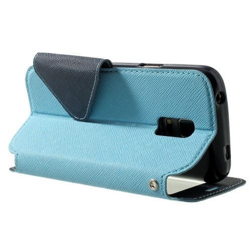 Etui for Galaxy S5 Mini Roar m/Skjermvindu Lys Blå