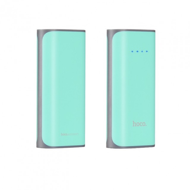 Hoco Strømbank 5200mAh for Smarttelefoner Turkis