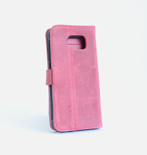 Lommebok Etui for Galaxy S6 Protega Vintage Lys Rød