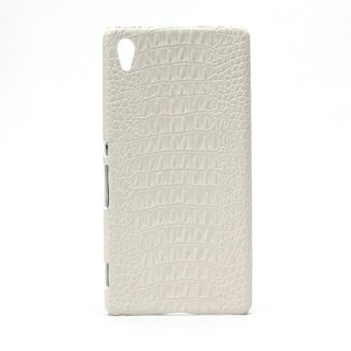 Deksel Xperia Z3+ Croco Hvit