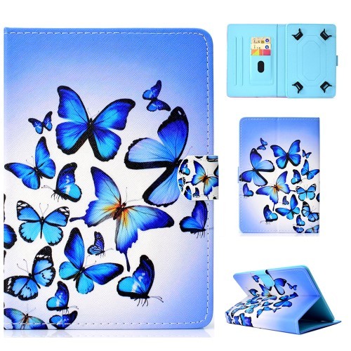 Universalt Nettbrettetui 9-10 Blue Butterfly