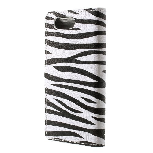 Lommebok Etui for Sony Xperia Z3 Compact Zebra