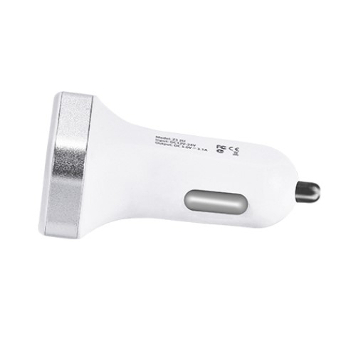 Dobbel USB Billader Adapter 2.1A m/ Digitalt Display