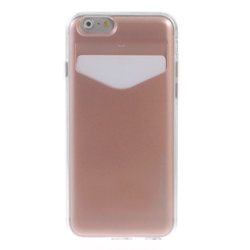 Deksel for iPhone 6/6s m/kortlomme Rosa