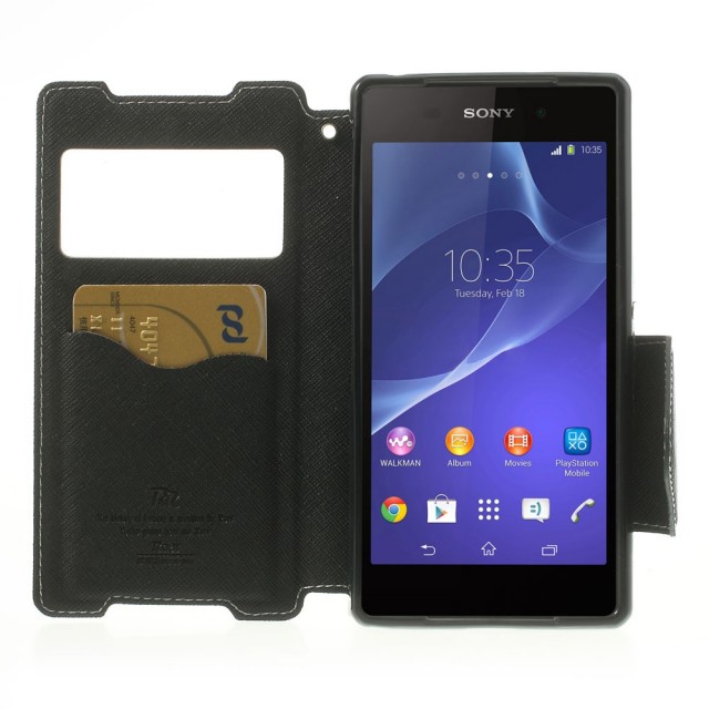 Slimbook Etui for Sony Xperia Z2 Roar Svart