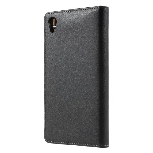 Lommebok Etui for Xperia Z3+ Genuine Svart