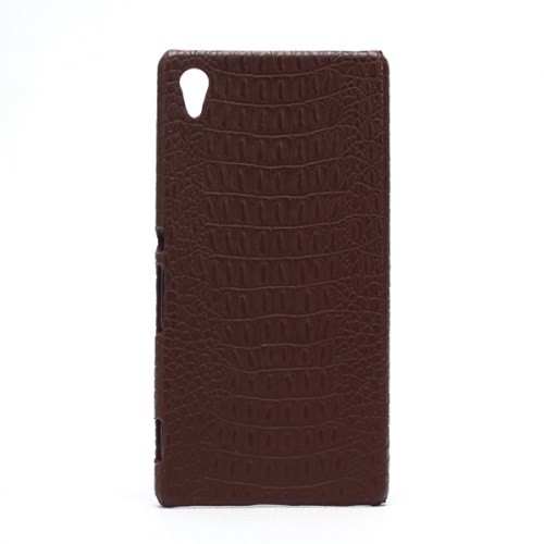 Deksel Xperia Z3+ Croco Lys Brun
