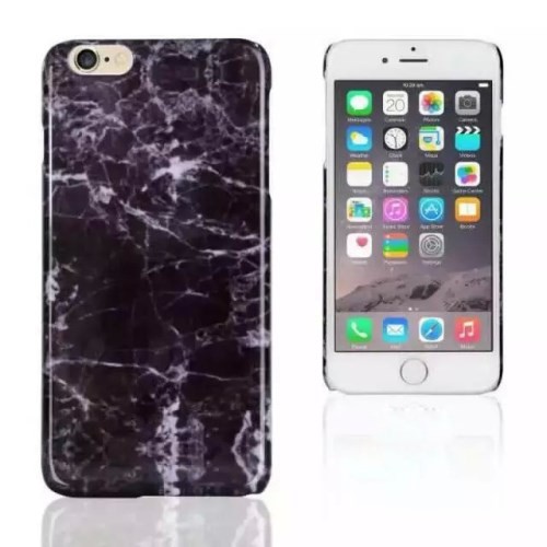 Deksel for iPhone 6/6s Marmor Svart/Hvit