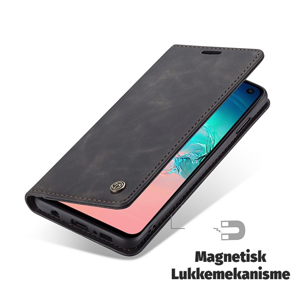Galaxy S20+ (Pluss) Lommebok Etui Retro Lux Koksgrå