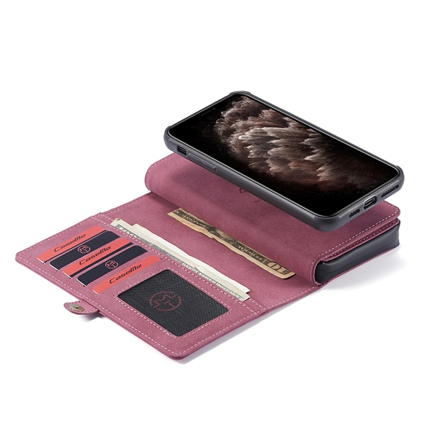 iPhone 12 Pro Max 6,7 2i1 Lommebok Etui m/ 10 kortlommer Rød