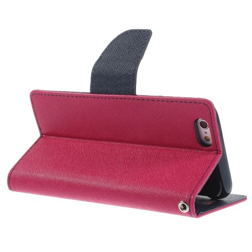 Etui m/kortlommer for iPhone 6/6s Mercury Mørk Rosa