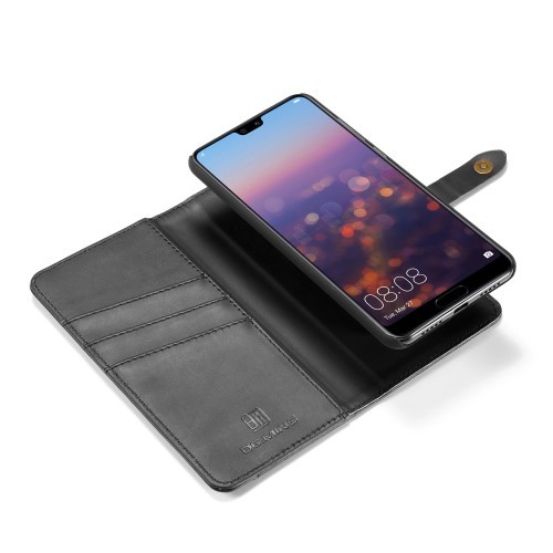 Huawei P30 2i1 Etui m/3 kortlommer Classic Lux Svart