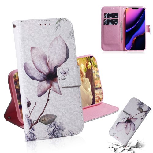 iPhone 11 Pro 5,8" Lommebok Etui Art Pink Flower