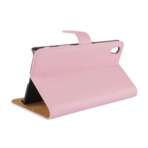 Lommebok Etui for Xperia Z5 Genuine Lys Rosa