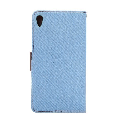 Lommebok Etui for Sony Xperia Z3+ Denim Lys Blå