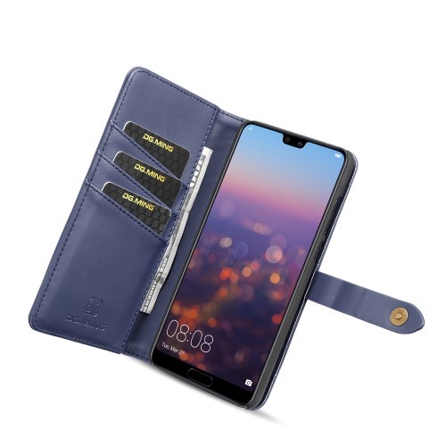 Huawei P30 2i1 Etui m/3 kortlommer Classic Lux Midnattsblå