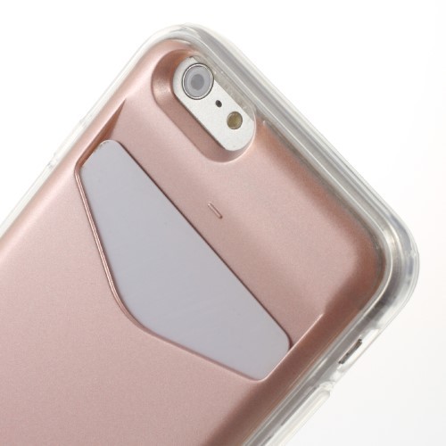 Deksel for iPhone 6/6s m/kortlomme Rosa