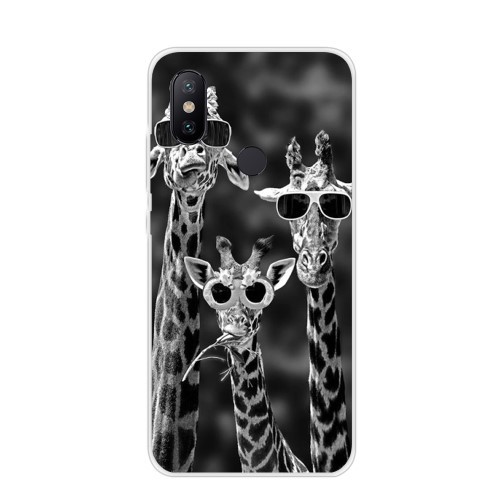 Xiaomi Mi A2 Deksel Art Cool Giraffes
