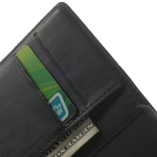 Lommebok Etui for Sony Xperia Z3 Compact Classic Svart