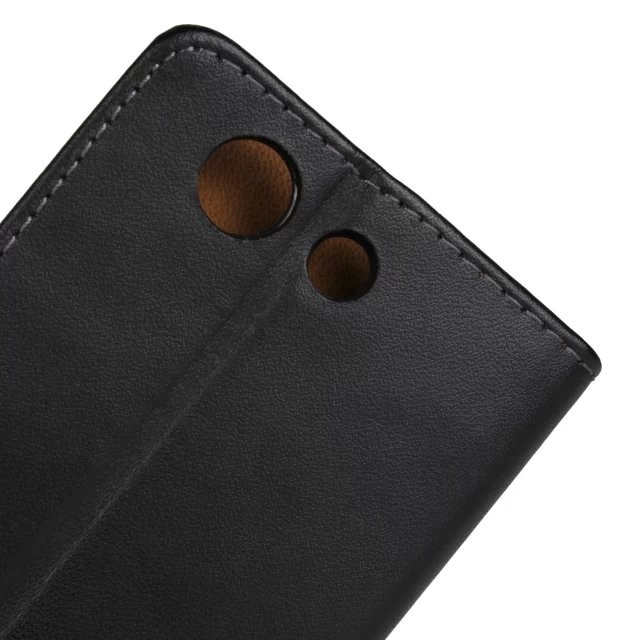 Lommebok Etui for Xperia Z3 Compact Genuine Svart