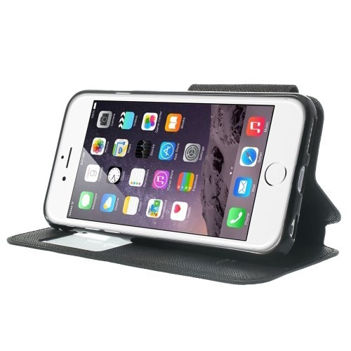 Etui for iPhone 6 Roar m/Skjermvindu Svart