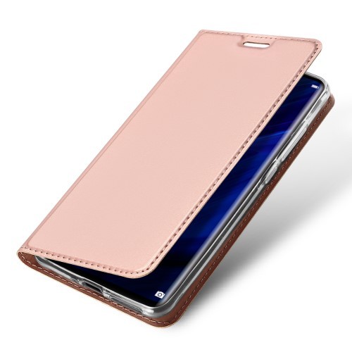 Huawei P30 Pro Slimbook Etui med 1 kortlomme Rosegull