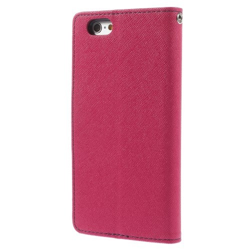 Etui m/kortlommer for iPhone 6/6s Mercury Mørk Rosa