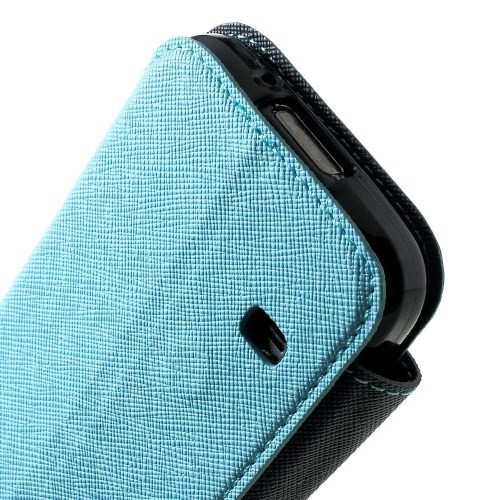 Etui for Galaxy S5 Mini Roar m/Skjermvindu Lys Blå