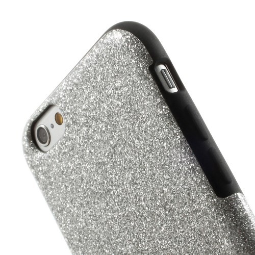 Deksel for iPhone 6/6s Glitter Sølv