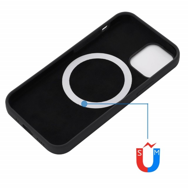 iPhone 13 6,1  Deksel SoftCase for MagSafe Svart