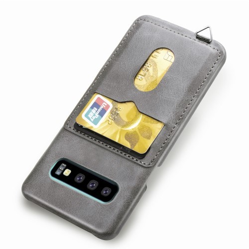 Galaxy Note 10+ Deksel m/ 2 kortlommer LuxPocket Grå