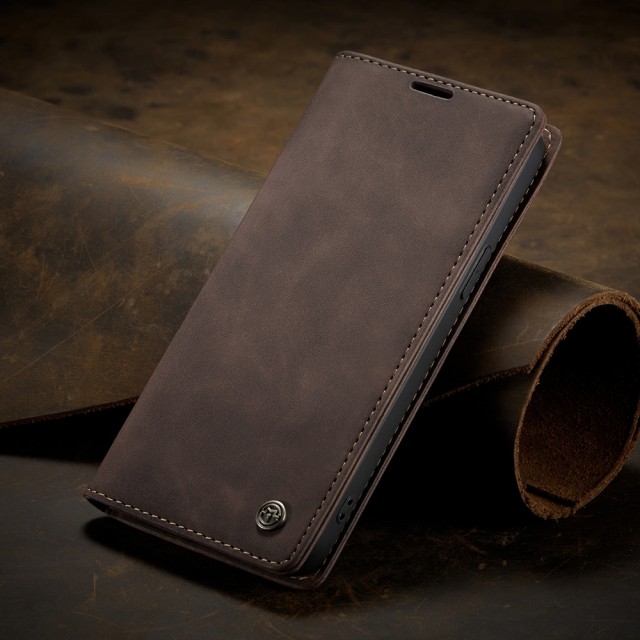 iPhone 13 6,1 Lommebok Etui Retro Lux Kaffebrun