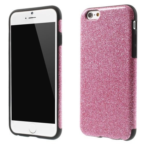 Deksel for iPhone 6/6s Glitter Rosa