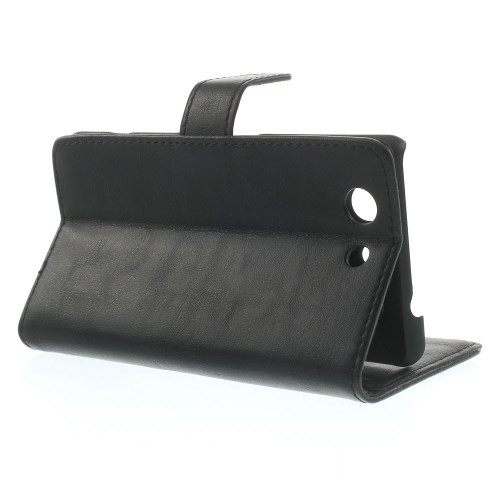 Lommebok Etui for Sony Xperia Z3 Compact Classic Svart