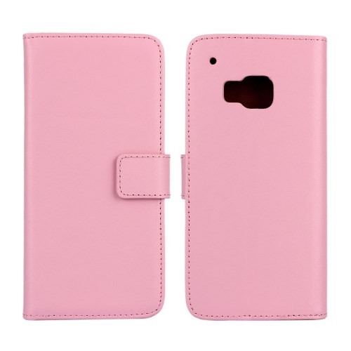 Lommebok Etui for HTC One M9 Genuine Lys Rosa