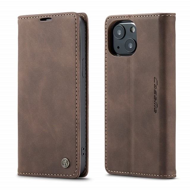 iPhone 13 6,1 Lommebok Etui Retro Lux Kaffebrun