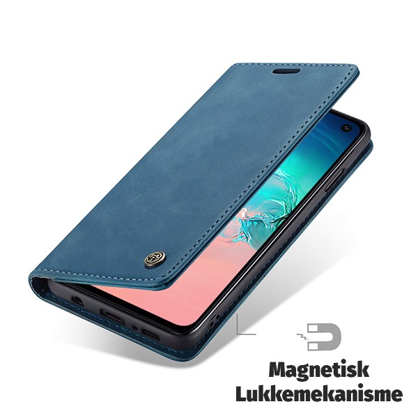 Galaxy S20 Ultra Lommebok Etui Retro Lux Petroleumsblå