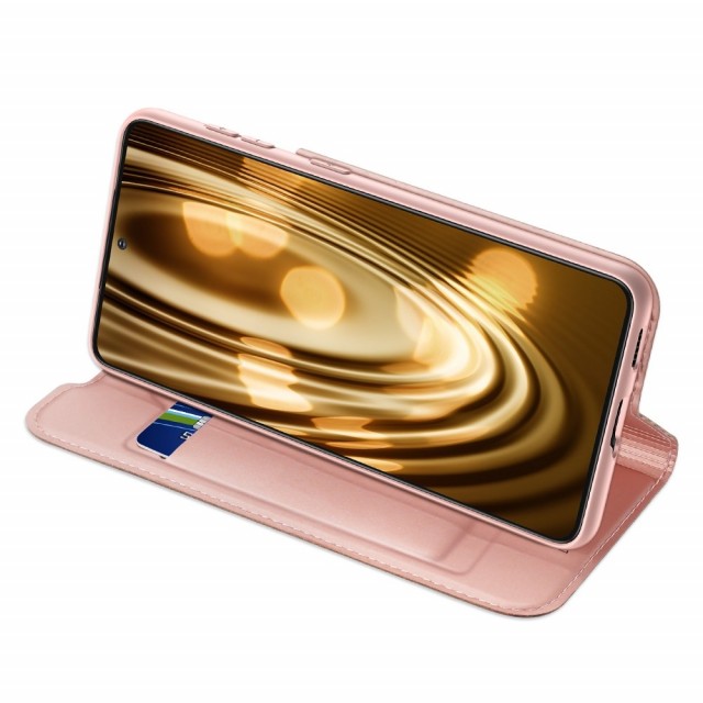 Galaxy S21 Slimbook Etui med 1 kortlomme Rosa