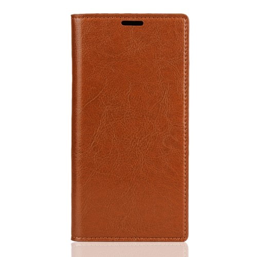 Galaxy Note 10+ (Pluss) Etui m/kortlommer Genuine Pro Ingefærbrun