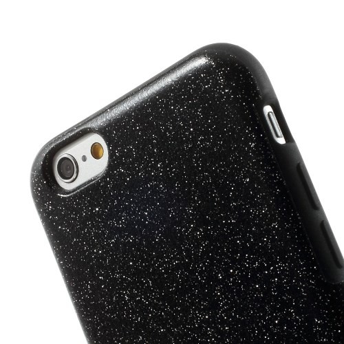 Deksel for iPhone 6/6s Glitter Svart