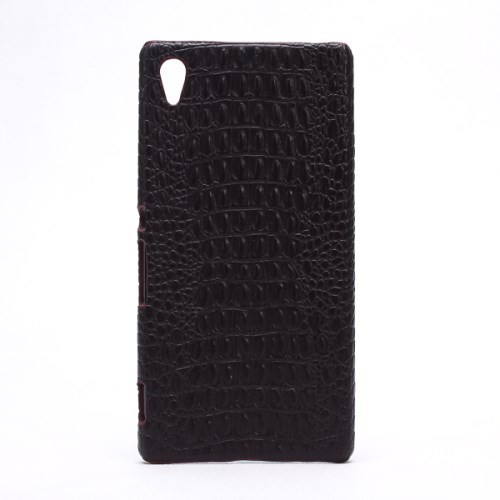 Deksel Xperia Z3+ Croco Mørk Brun