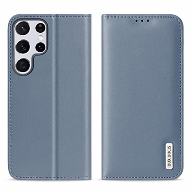 Galaxy S22 Ultra Lommebok Etui Genuine Lux Lys Blå