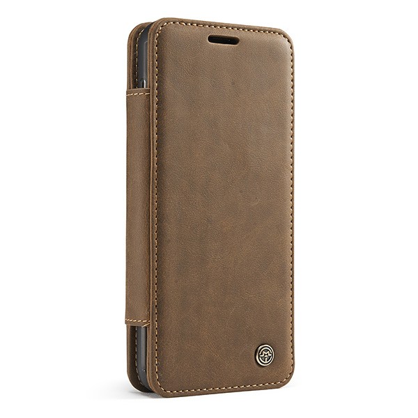 iPhone 6/6s 4,7" 3i1 Slimbook Etui av lær m/magnetfeste Lys Brun